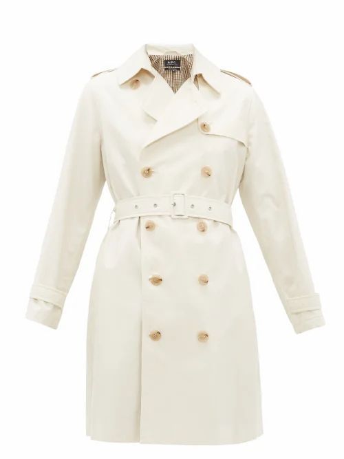 A.P.C. - Josephine Double-breasted Cotton Trench Coat - Womens - Ivory