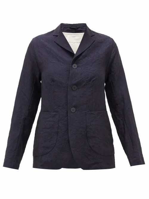 Toogood - The Metalworker Single-breasted Linen Jacket - Womens - Navy