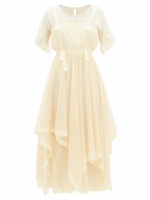 Mimi Prober - Susanna Layered Organic-cotton Tulle Dress - Womens - Ivory