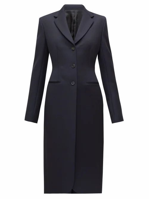 The Row - Panois Slim-fit Single-breasted Coat - Womens - Navy
