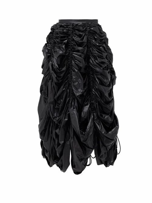 Norma Kamali - Parachute Technical-shell Midi Skirt - Womens - Black