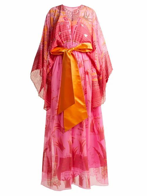 Zandra Rhodes - Summer Collection The 1973 Field Of Lilies Gown - Womens - Fuchsia