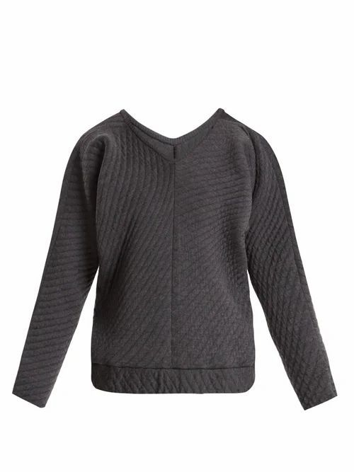 Charli Cohen - On The Qt Quilted Wool-blend Sweater - Womens - Grey