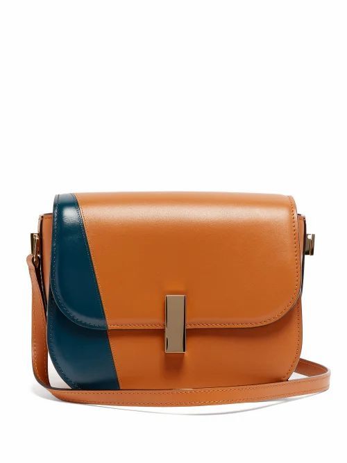 Valextra - Iside Cross-body Leather Bag - Womens - Tan Multi