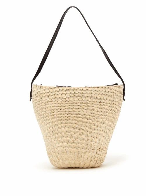 Sensi Studio - Woven Toquilla Straw Basket Bag - Womens - Cream