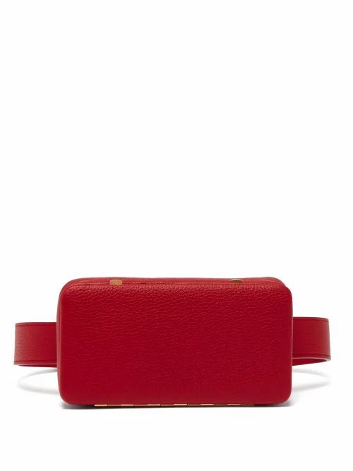 Lutz Morris - Evan Grained Leather Belt Bag - Womens - Red
