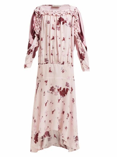 Preen Line - Sora Floral-print Dress - Womens - Pink Multi