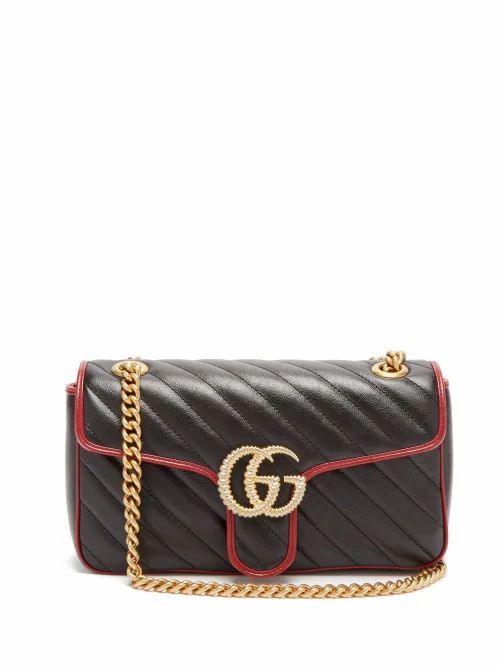 Gucci - GG Marmont Quilted Leather Bag - Womens - Black Multi
