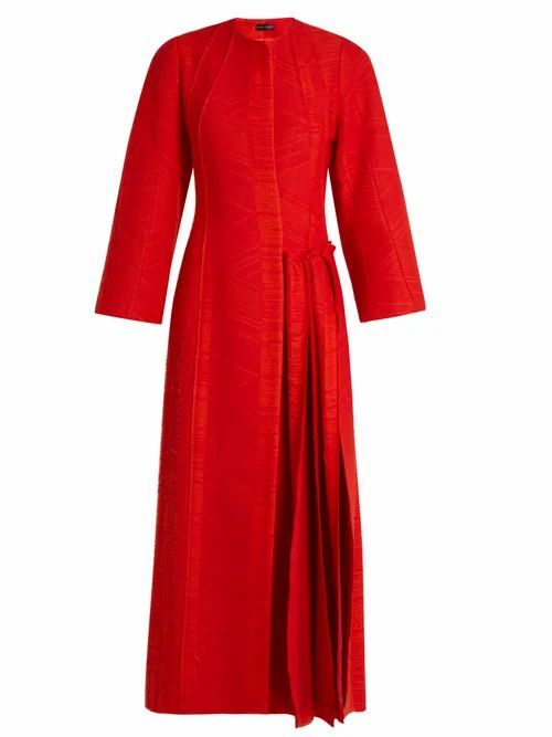 Carl Kapp - Flame Pleated-side Coat - Womens - Red