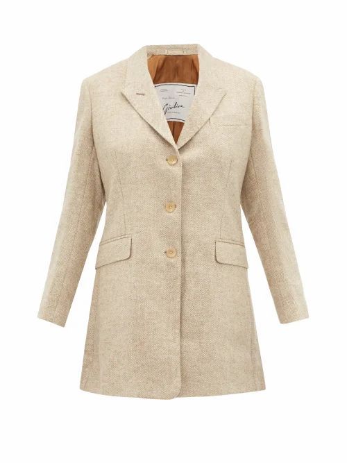 Giuliva Heritage Collection - The Karen Single-breasted Wool Blazer - Womens - Cream