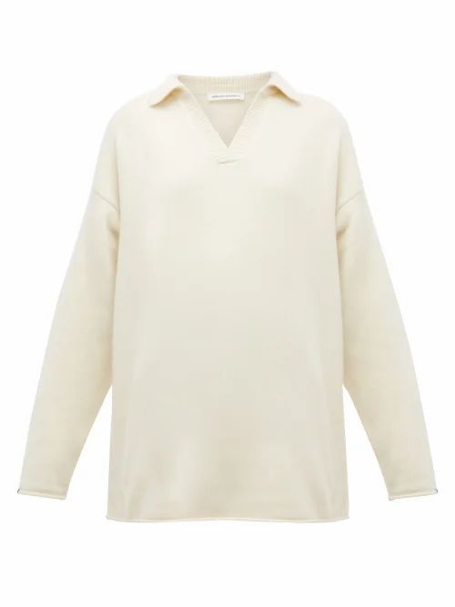 Extreme Cashmere - No.101 Jules Stretch-cashmere Sweater - Womens - Cream