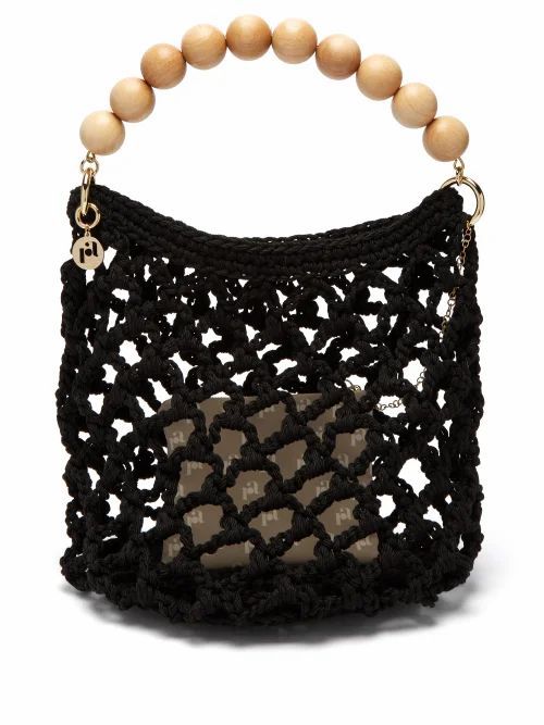 Rosantica - Polaris Knitted Tote Bag - Womens - Black Multi