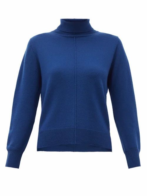 Sea - Nora Roll-neck Wool Sweater - Womens - Blue