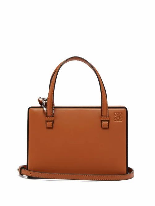 Loewe - Postal Small Leather Bag - Womens - Tan
