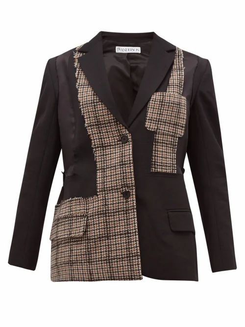 JW Anderson - Patchwork Tailored Jacket - Womens - Black Multi