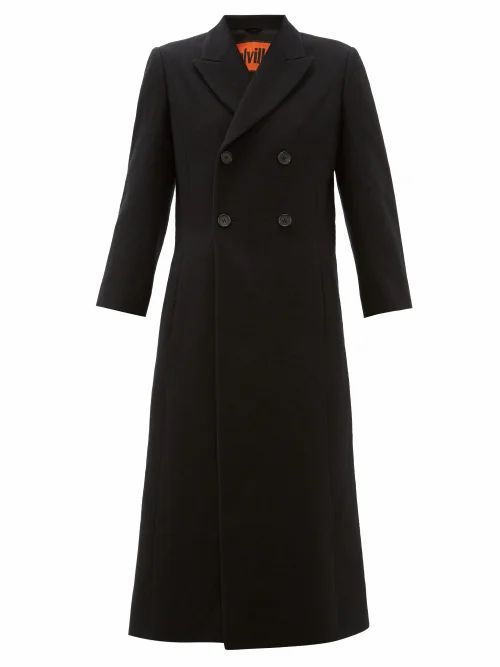 Colville - Military Double-breasted Wool Coat - Womens - Black