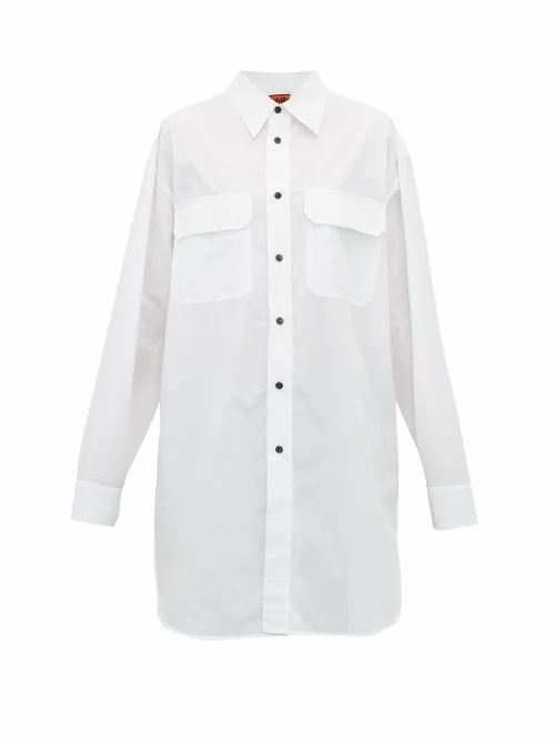 Colville - Oversized Cotton-poplin Shirt - Womens - White