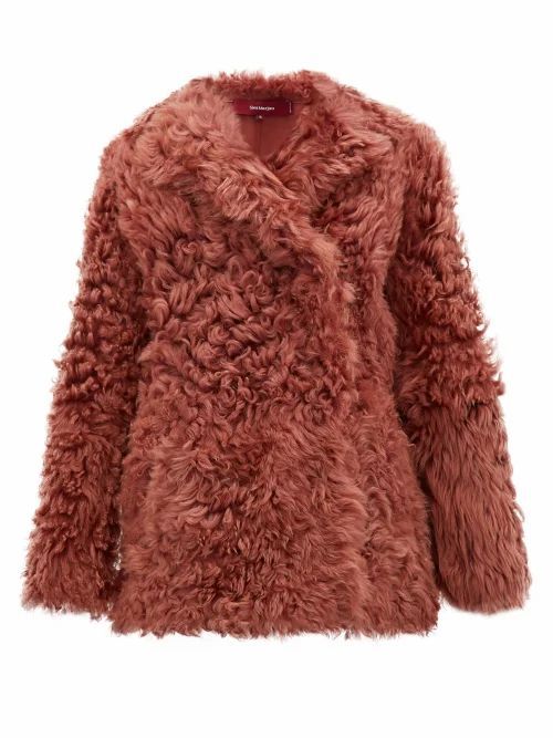 Sies Marjan - Pippa Shearling Jacket - Womens - Pink