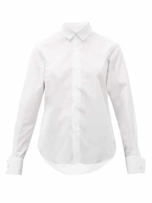 Noir Kei Ninomiya - French-cuff Cotton Shirt - Womens - White