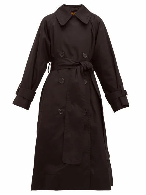 Marc Jacobs Runway - Belted Cotton-gabardine Trench Coat - Womens - Black