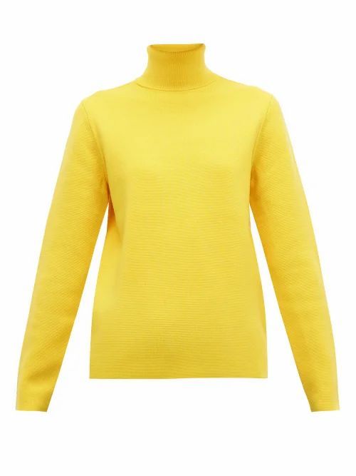 Aztech Mountain - Matterhorn Roll-neck Wool Sweater - Womens - Yellow