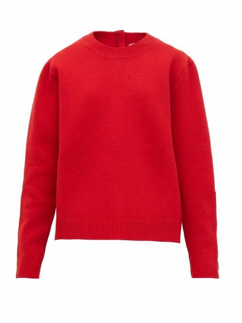 No. 21 - Crystal-embellished Wool-blend Sweater - Womens - Red
