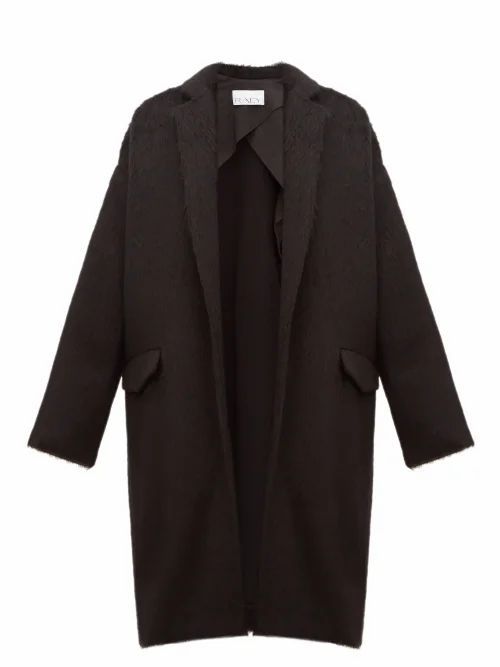 Raey - Notch-lapel Alpaca-blend Blanket Coat - Womens - Black