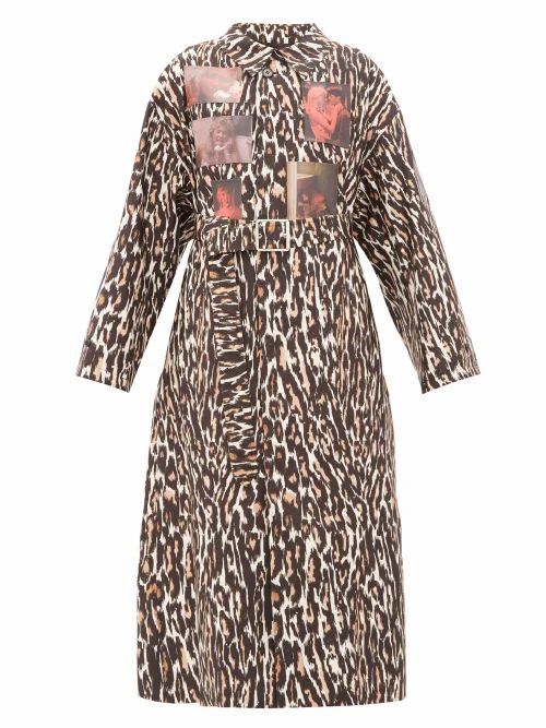 Raf Simons - Animalier Leopard-print Technical Coat - Womens - Leopard