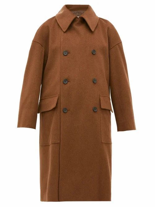 Connolly - Double-breasted Wool Coat - Womens - Tan