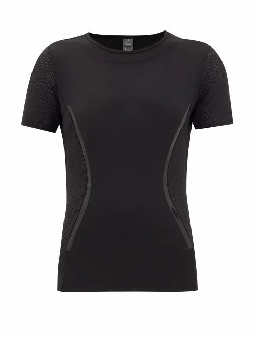 Essentials Panelled Performance T-shirt - Womens - Black