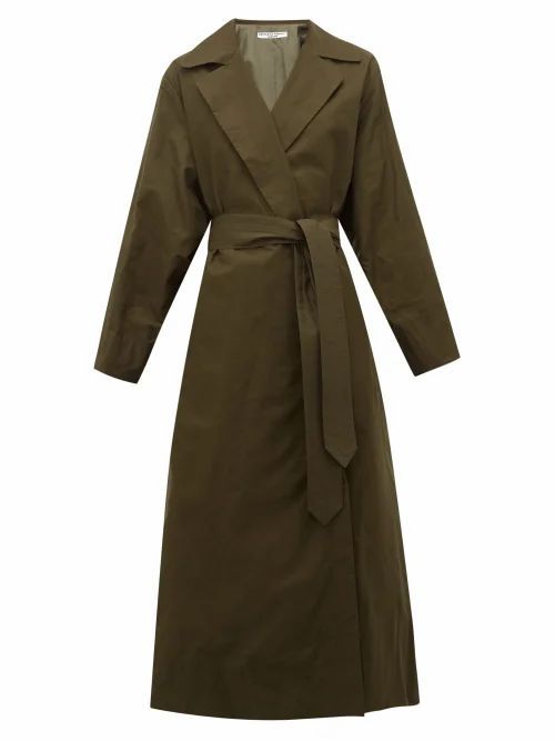 Katharine Hamnett London - Lola Oversized Cotton-blend Trench Coat - Womens - Khaki
