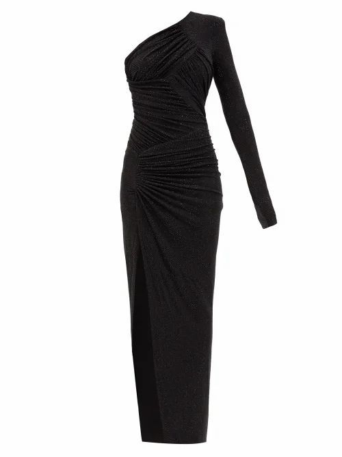 Alexandre Vauthier - One-shoulder Crystal-embellished Gown - Womens - Black