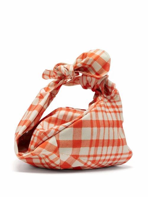 Simone Rocha - Wrap Baby Gingham Taffeta Bag - Womens - Red Multi