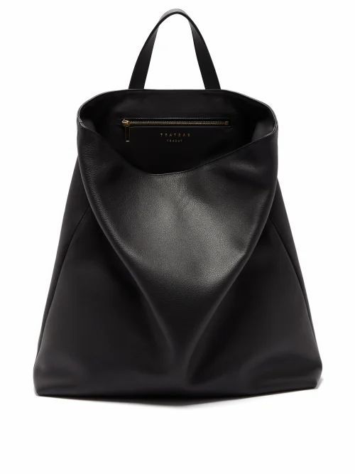 Tsatsas - Fluke Grained-leather Tote Bag - Womens - Black