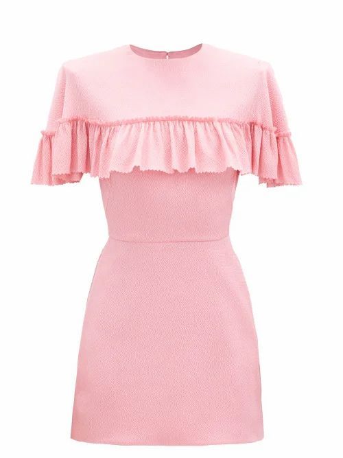 The Vampire's Wife - The Nearly Nuthin' Silk-blend Mini Dress - Womens - Pink