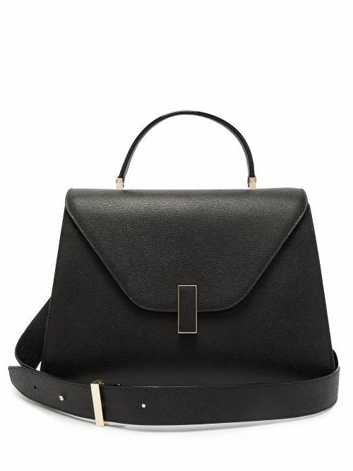Valextra - Iside Large Leather Top-handle Bag - Womens - Black