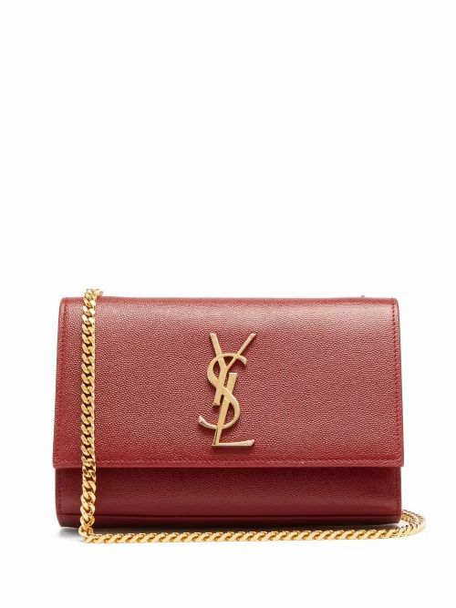 Saint Laurent - Kate Small Grained Leather Shoulder Bag - Womens - Red