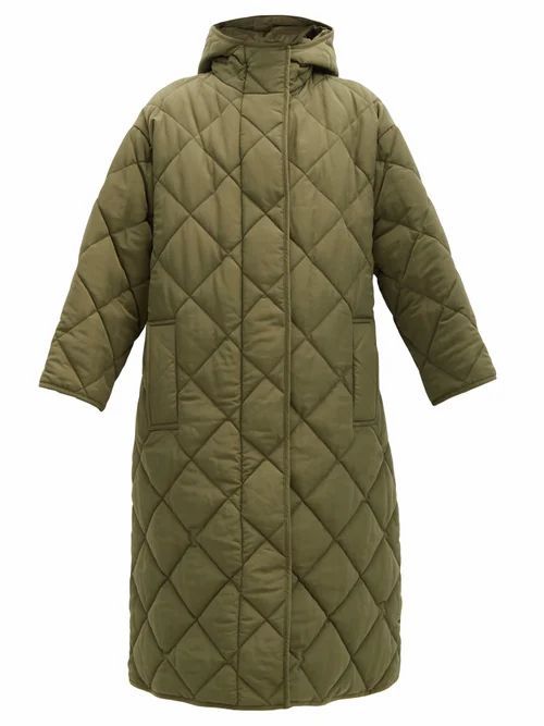 Stand Studio - Sue Diamond-quilted Padded Parka - Womens - Khaki
