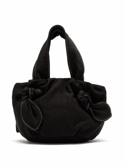 Staud - Ronnie Knotted Canvas Bag - Womens - Black