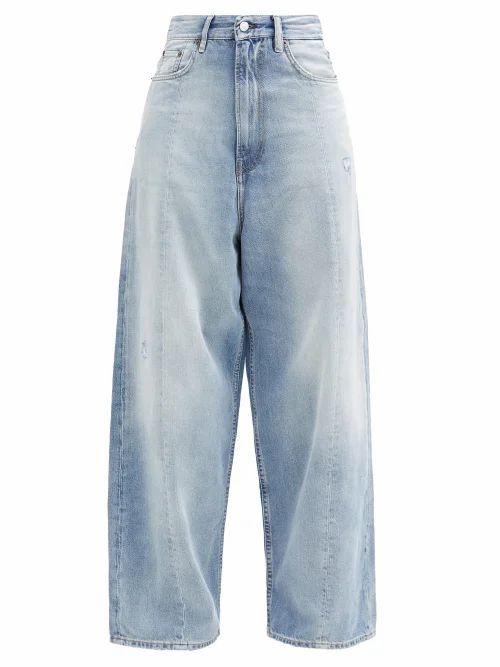 Acne Studios - Rosario High-rise Washed Wide-leg Jeans - Womens - Denim