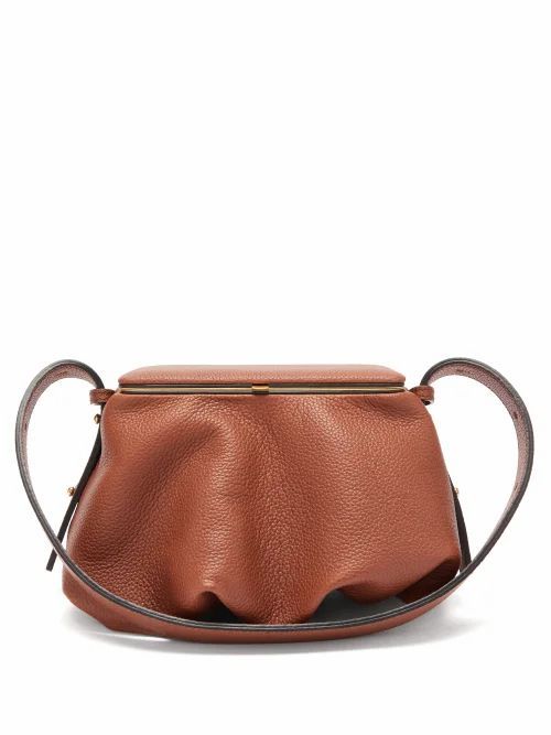Lutz Morris - Bates Small Grained-leather Shoulder Bag - Womens - Brown