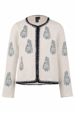 Embroidered Box Jacket
