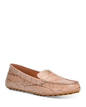 Women's Deck Embossed Leather Moccasins
