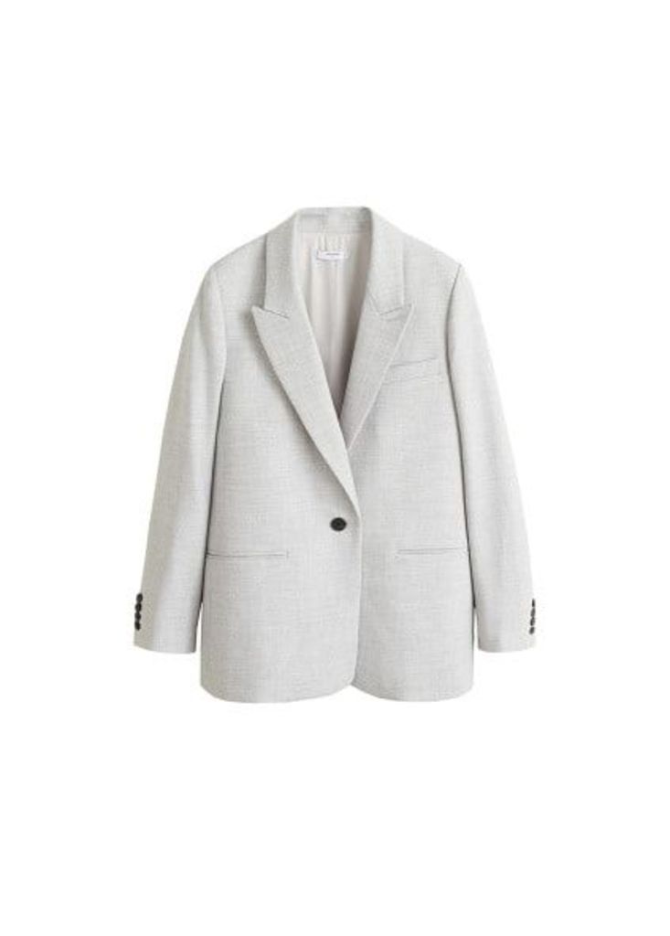 Flecked structured blazer