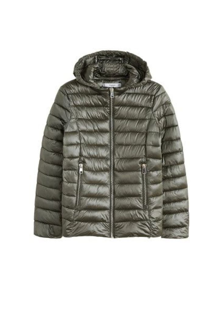 Mixed quilted jacket