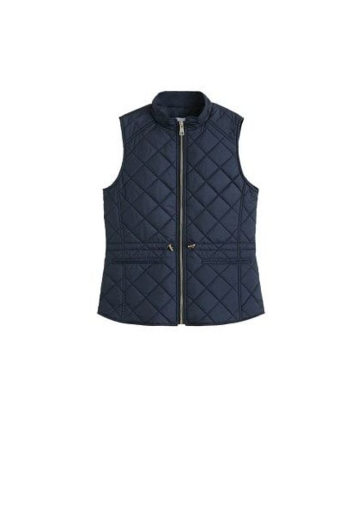 Quilted zipper gilet