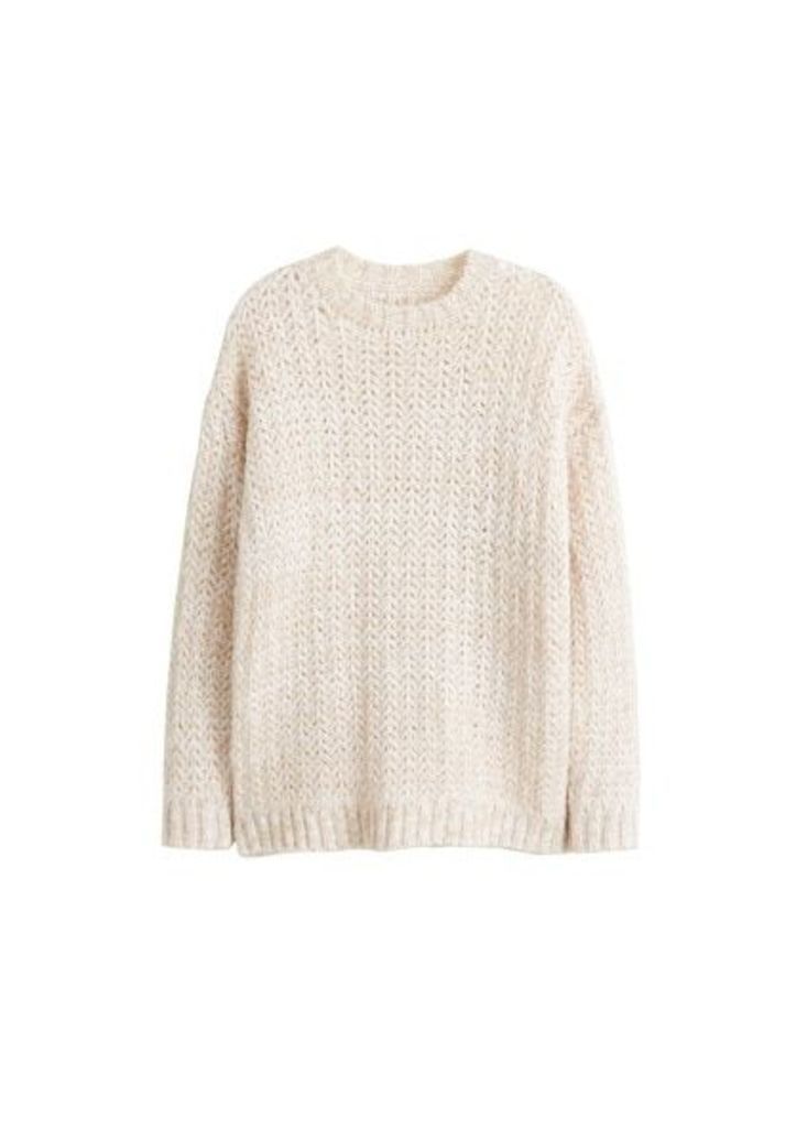 Herringbone knit sweater