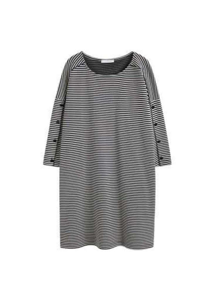 Striped cotton dress