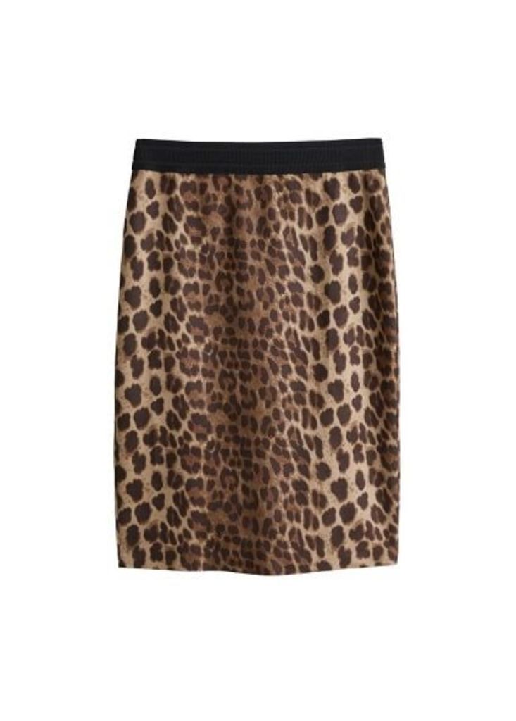 Animal pattern skirt