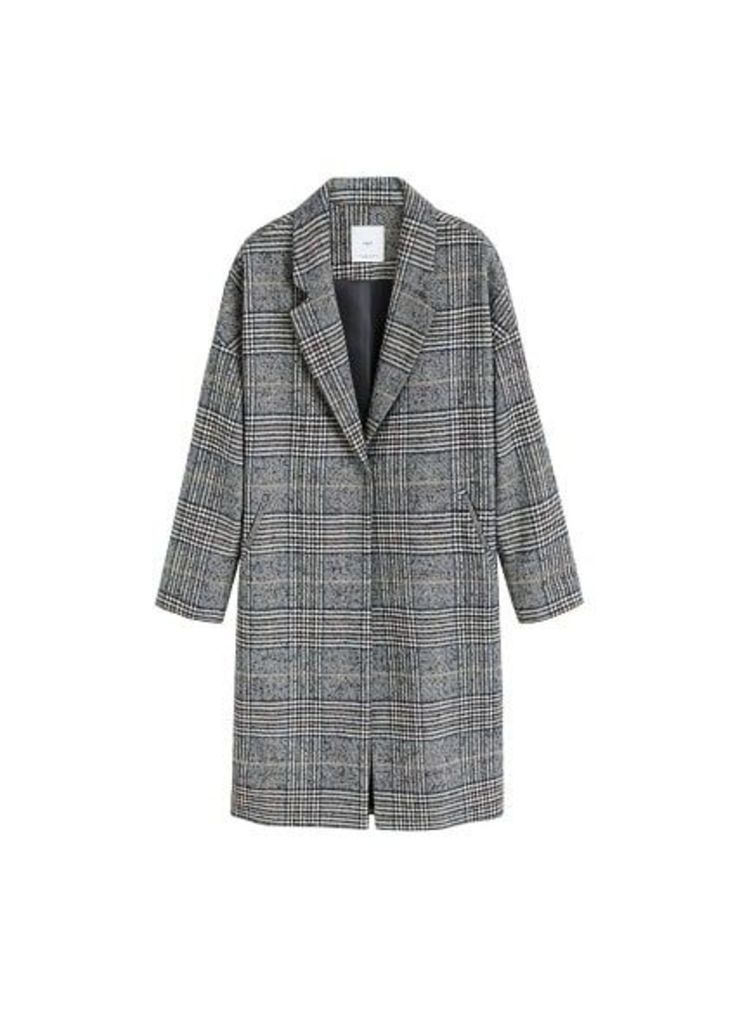 Checkered overcoat